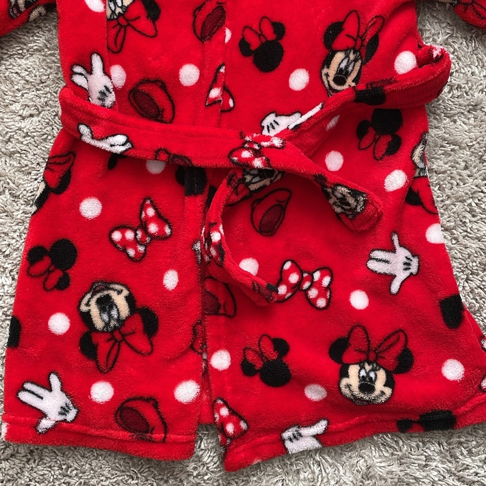 Girls Minnie Mouse Robe - Picture 4 of 8